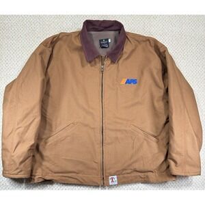 Tyndale Chore Jacket Mens 3XL Brown Flame Resistant Canvas 100% FR Wool Lined